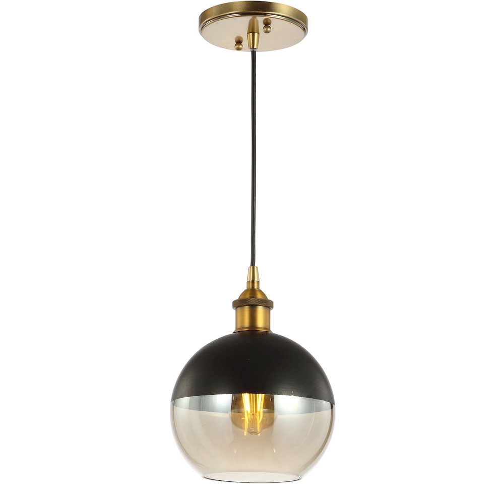 Nixon Adjustable Drop Globe Metal/Glass Led Pendant
