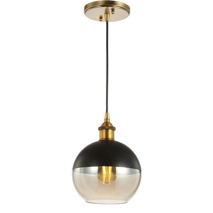 Nixon Adjustable Drop Globe Metal/Glass Led Pendant