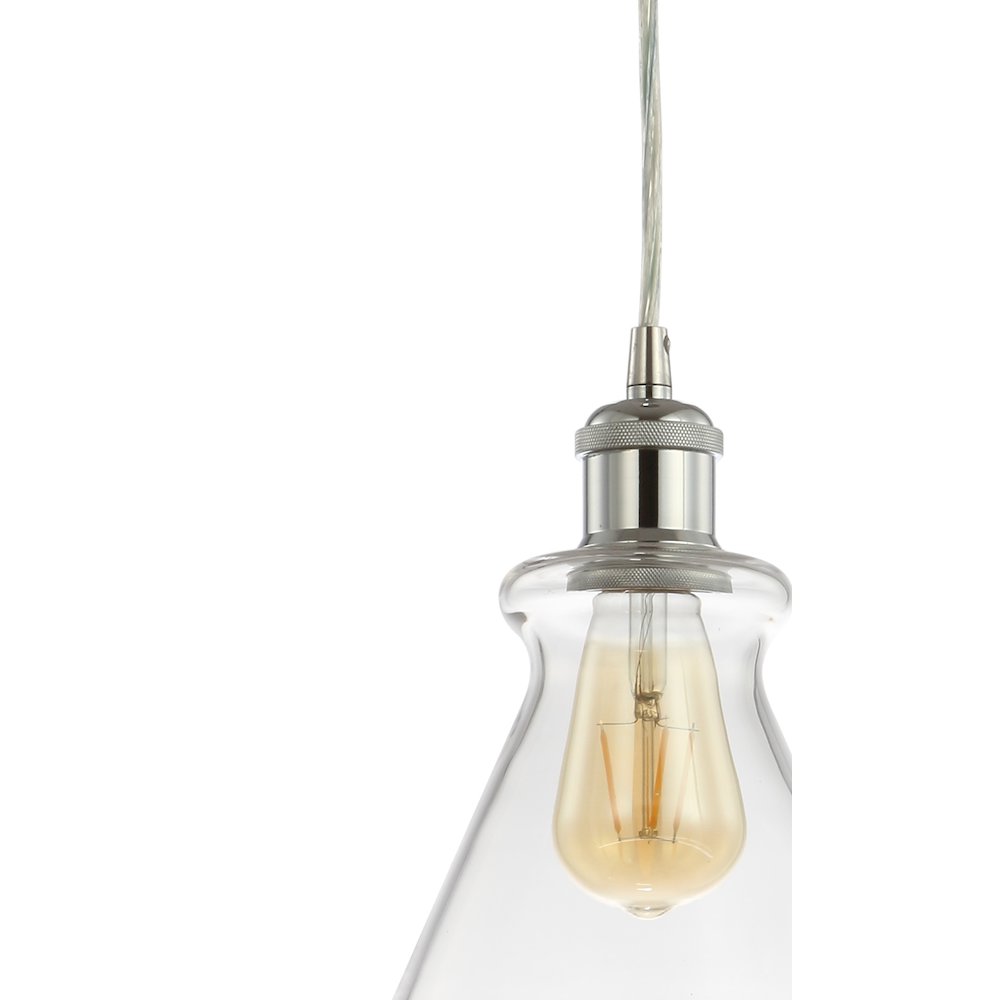 Goldwater Adjustable Drop Metal/Glass Led Pendant