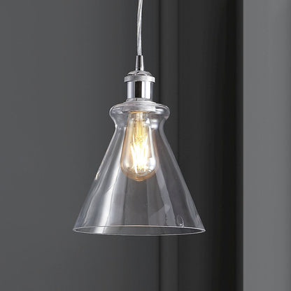 Goldwater Adjustable Drop Metal/Glass Led Pendant