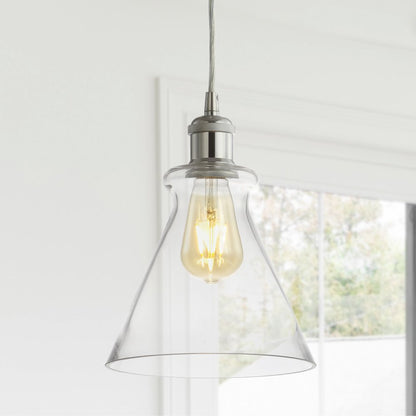 Goldwater Adjustable Drop Metal/Glass Led Pendant