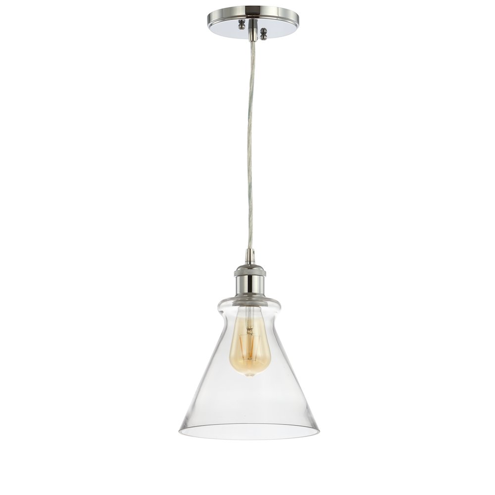 Goldwater Adjustable Drop Metal/Glass Led Pendant