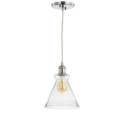 Goldwater Adjustable Drop Metal/Glass Led Pendant