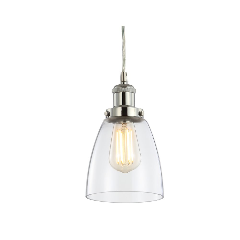 Cleo Adjustable Metal/Glass Led Pendant