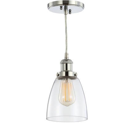 Cleo Adjustable Metal/Glass Led Pendant