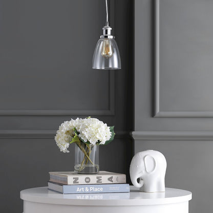 Cleo Adjustable Metal/Glass Led Pendant