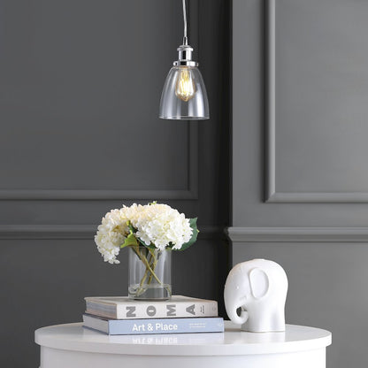 Cleo Adjustable Metal/Glass Led Pendant