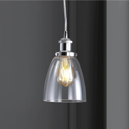 Cleo Adjustable Metal/Glass Led Pendant