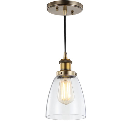 Cleo Adjustable Metal/Glass Led Pendant