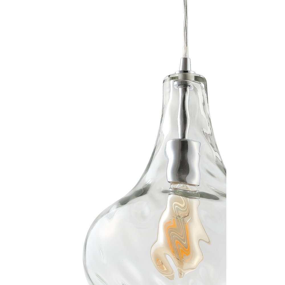 Ferano Adjustable Metal/Glass Led Pendant