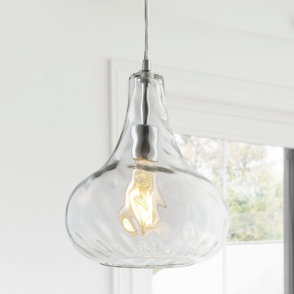 Ferano Adjustable Metal/Glass Led Pendant