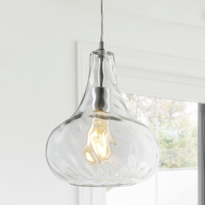 Ferano Adjustable Metal/Glass Led Pendant