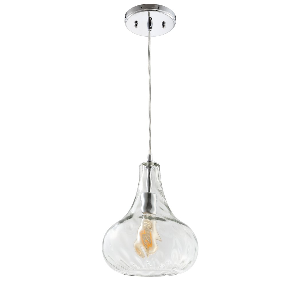 Ferano Adjustable Metal/Glass Led Pendant