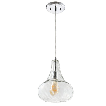 Ferano Adjustable Metal/Glass Led Pendant