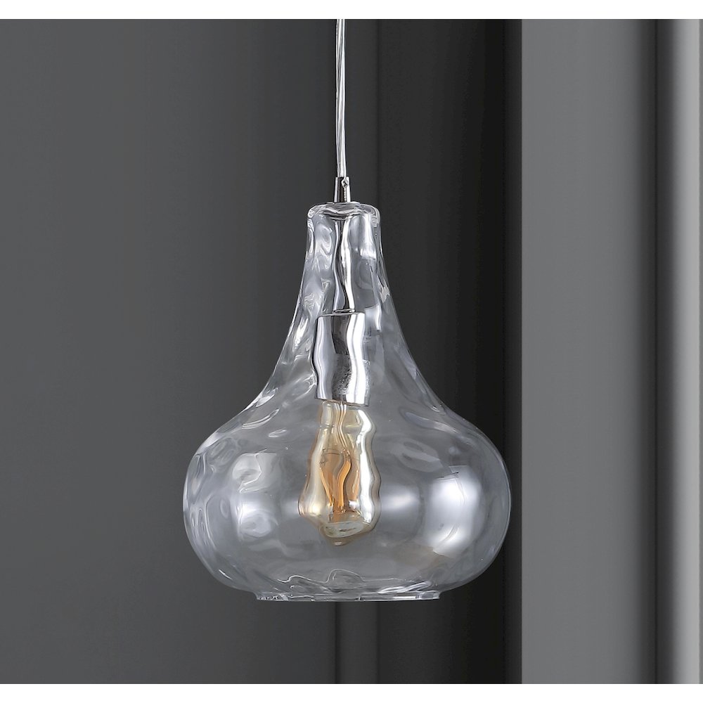 Ferano Adjustable Metal/Glass Led Pendant