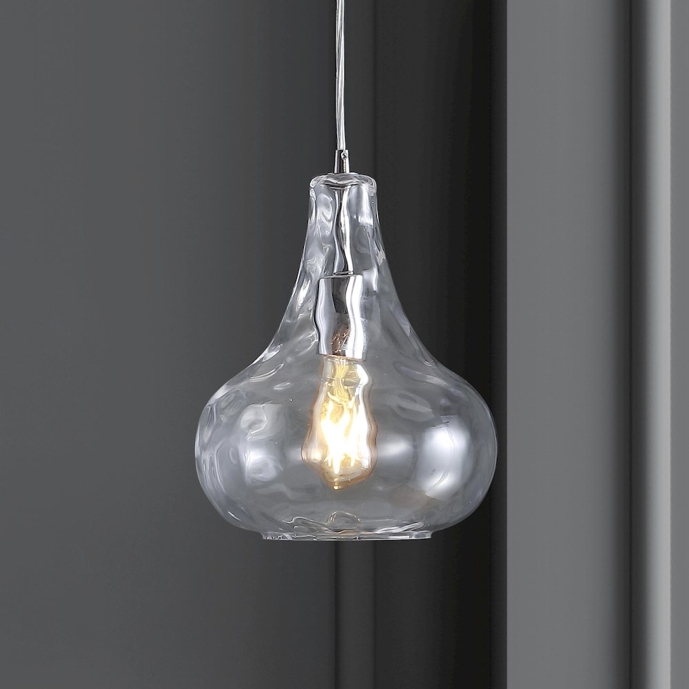 Ferano Adjustable Metal/Glass Led Pendant