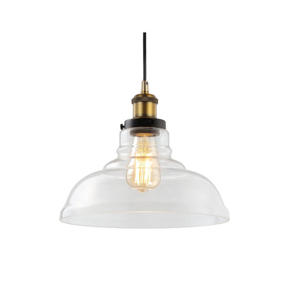 Litchfield Farmhouse Metal/Glass Led Pendant