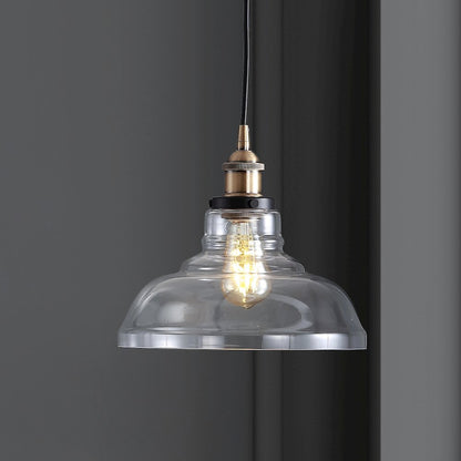 Litchfield Farmhouse Metal/Glass Led Pendant