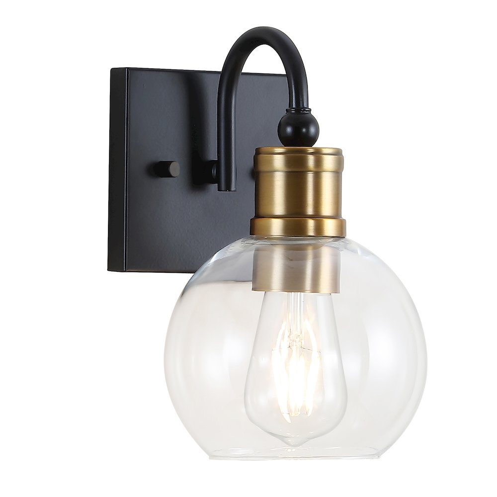 Marais Iron/Glass Rustic Vintage Led Vanity Light