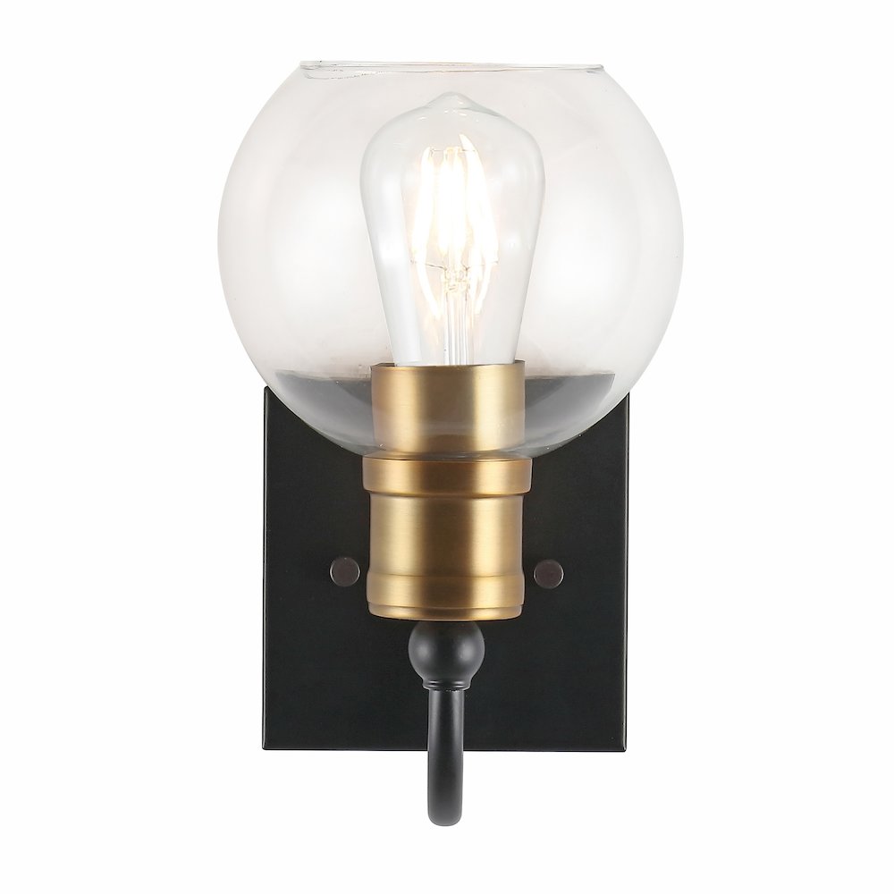 Marais Iron/Glass Rustic Vintage Led Vanity Light