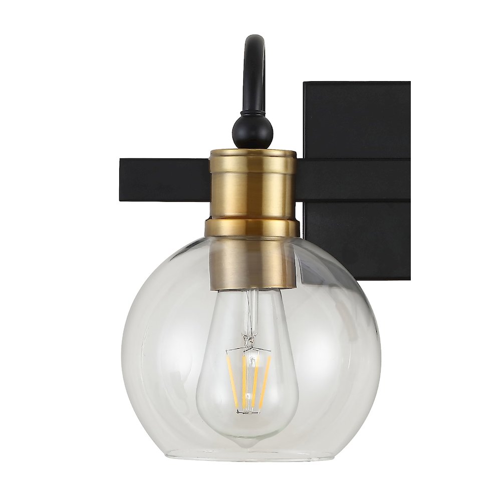 Marais Iron/Glass Rustic Vintage Led Vanity Light