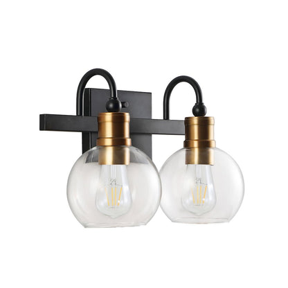 Marais Iron/Glass Rustic Vintage Led Vanity Light