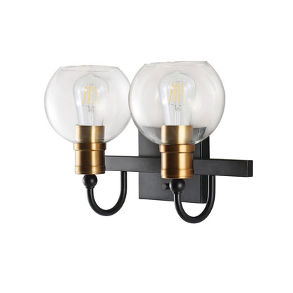 Marais Iron/Glass Rustic Vintage Led Vanity Light