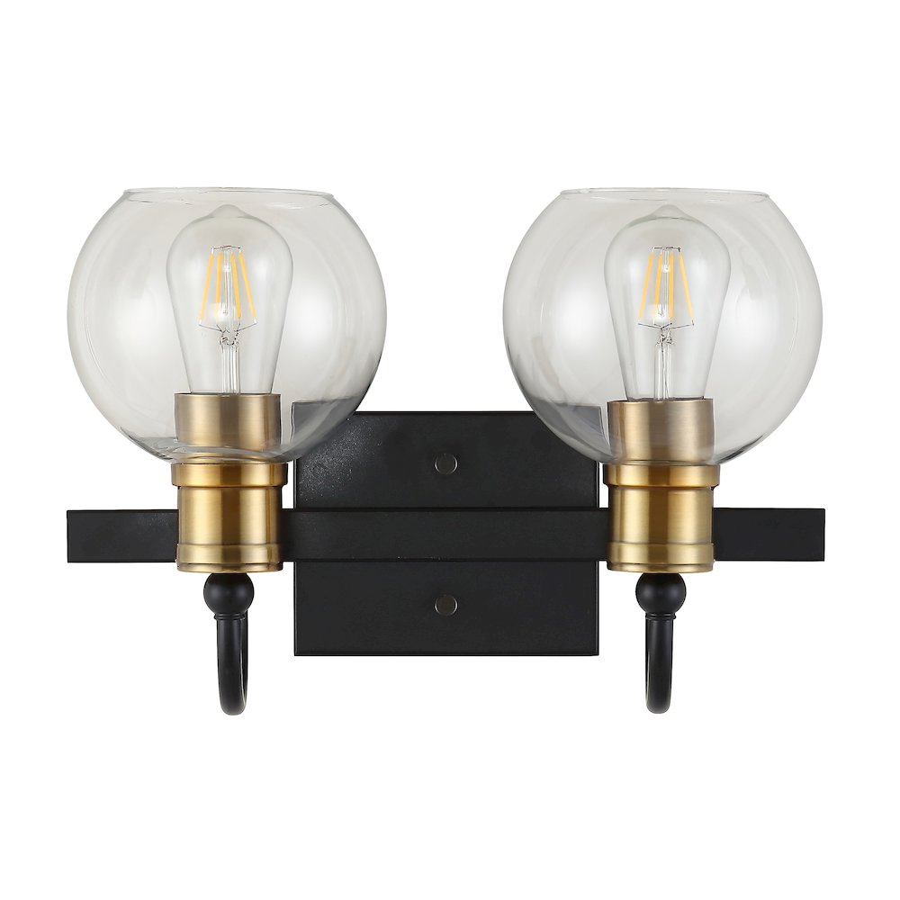 Marais Iron/Glass Rustic Vintage Led Vanity Light