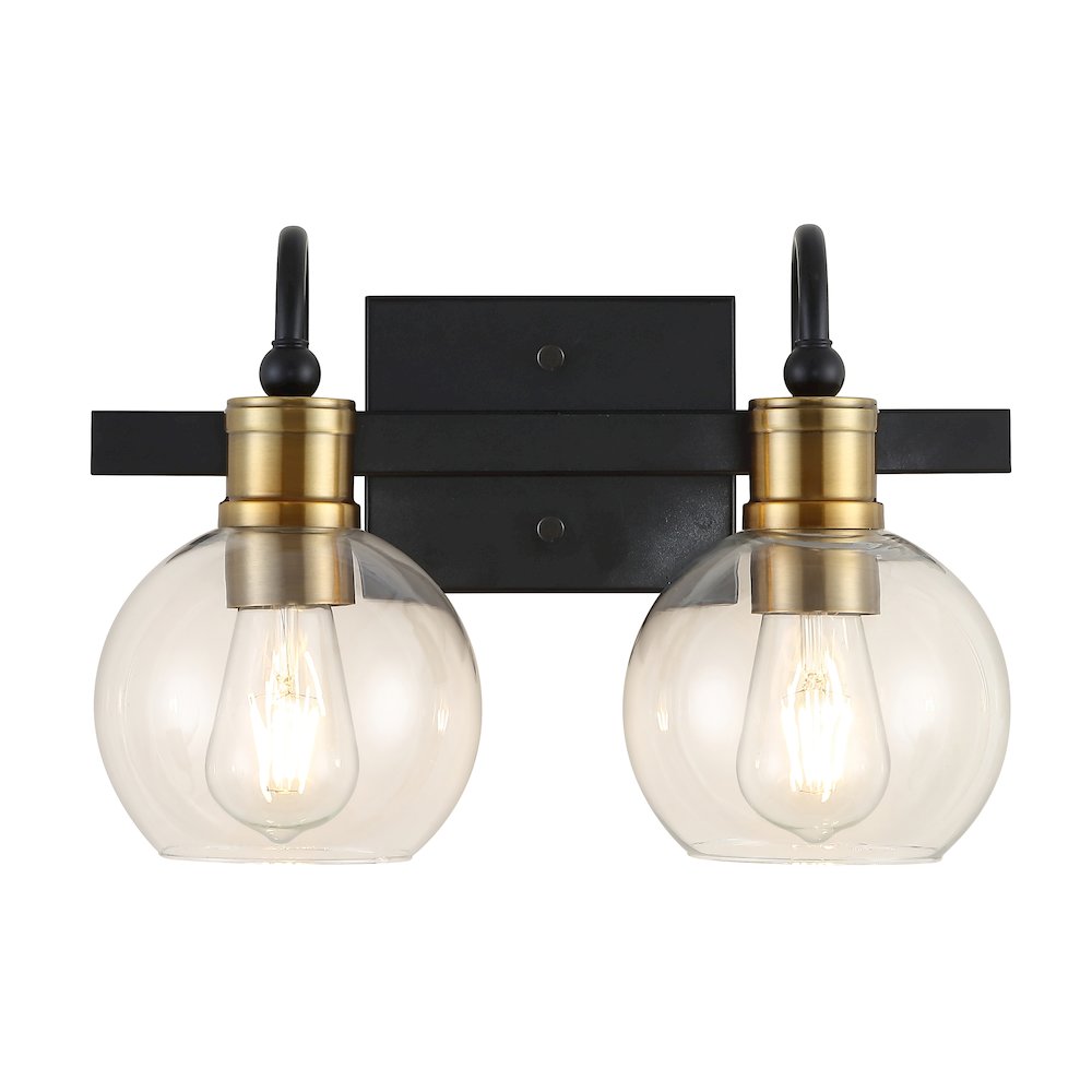 Marais Iron/Glass Rustic Vintage Led Vanity Light