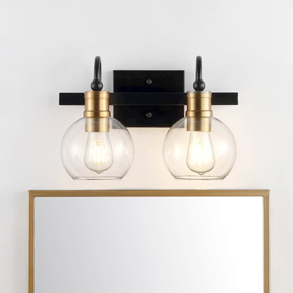 Marais Iron/Glass Rustic Vintage Led Vanity Light