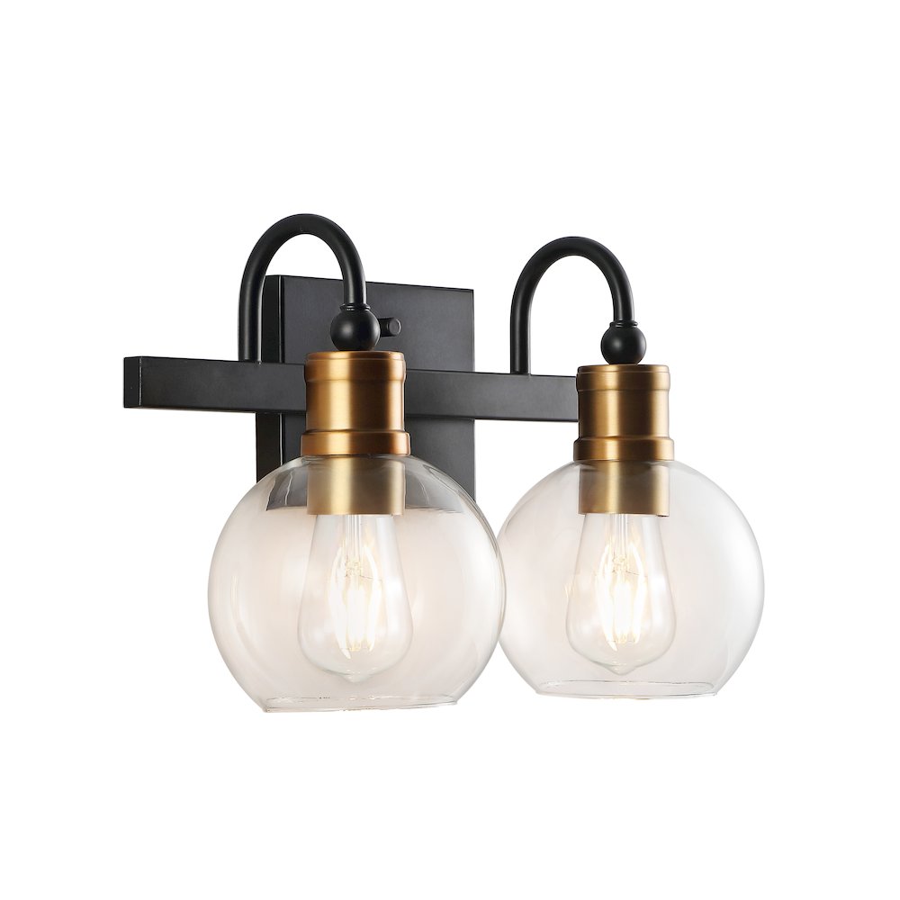 Marais Iron/Glass Rustic Vintage Led Vanity Light