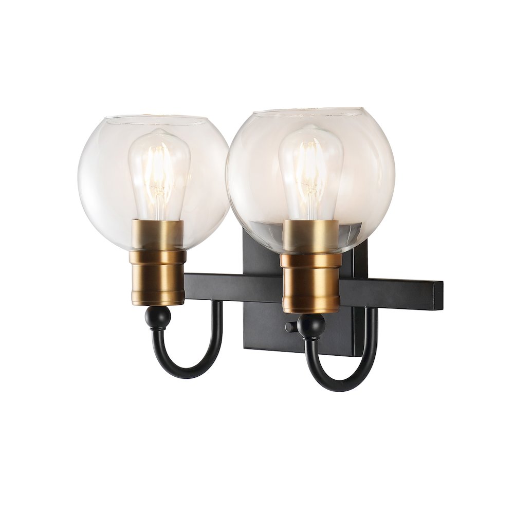 Marais Iron/Glass Rustic Vintage Led Vanity Light