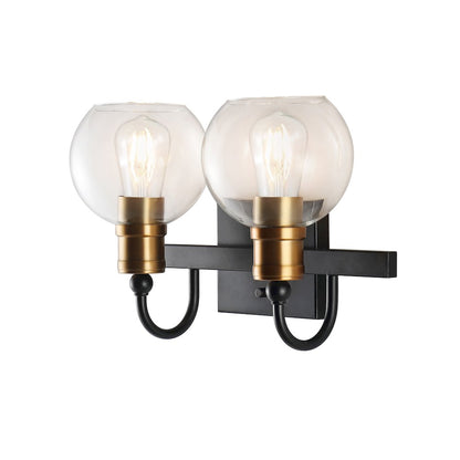 Marais Iron/Glass Rustic Vintage Led Vanity Light