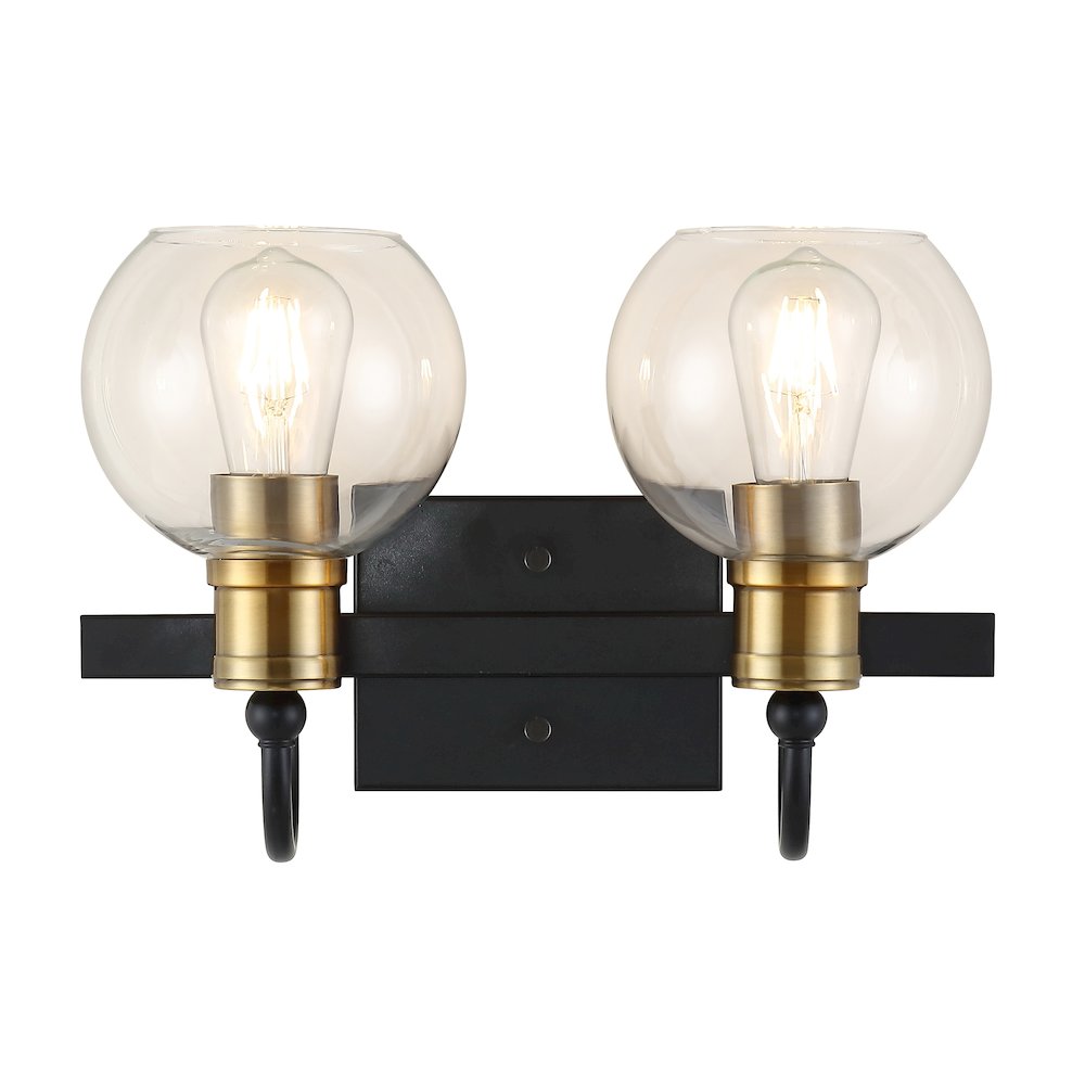 Marais Iron/Glass Rustic Vintage Led Vanity Light