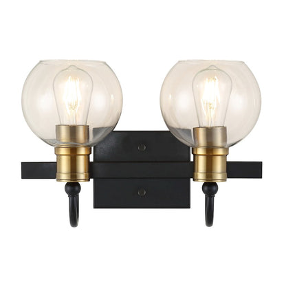 Marais Iron/Glass Rustic Vintage Led Vanity Light