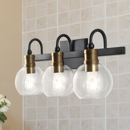 Marais Iron/Glass Rustic Vintage Led Vanity Light