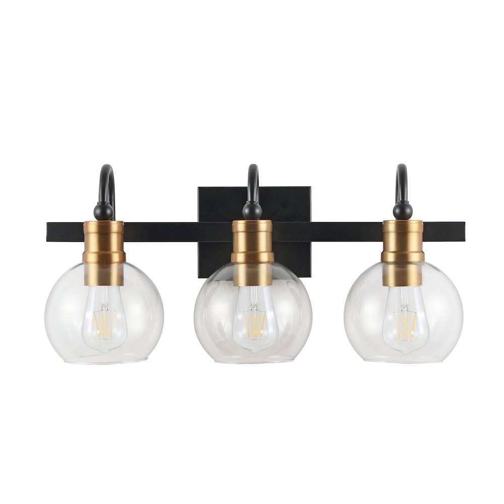 Marais Iron/Glass Rustic Vintage Led Vanity Light