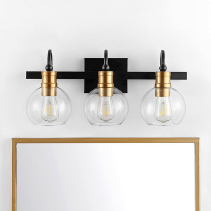 Marais Iron/Glass Rustic Vintage Led Vanity Light