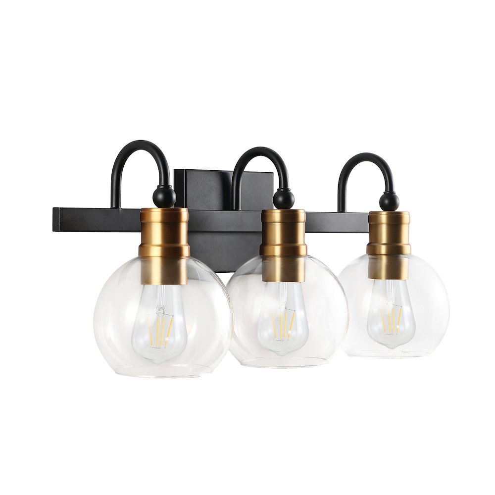 Marais Iron/Glass Rustic Vintage Led Vanity Light