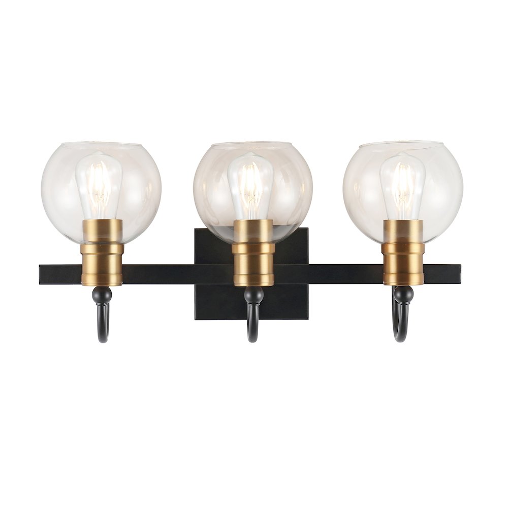 Marais Iron/Glass Rustic Vintage Led Vanity Light