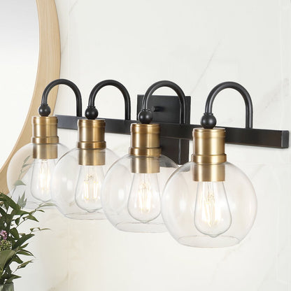 Marais Iron/Glass Rustic Vintage Led Vanity Light