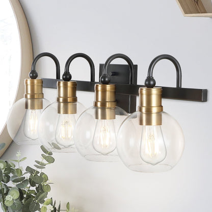 Marais Iron/Glass Rustic Vintage Led Vanity Light