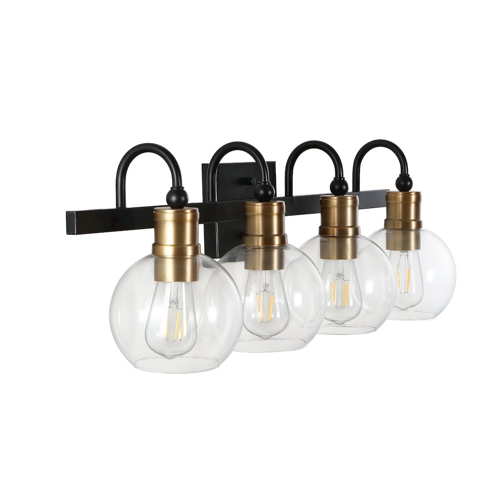 Marais Iron/Glass Rustic Vintage Led Vanity Light
