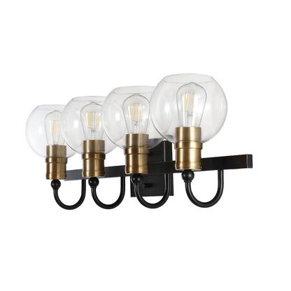 Marais Iron/Glass Rustic Vintage Led Vanity Light