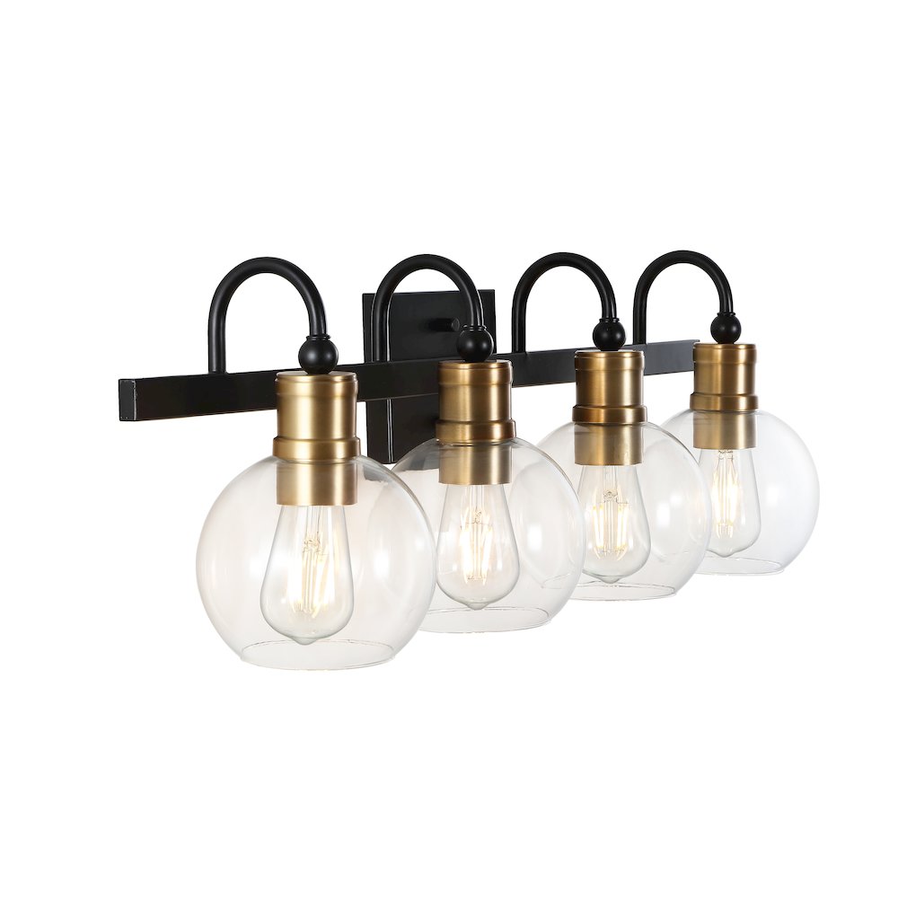 Marais Iron/Glass Rustic Vintage Led Vanity Light