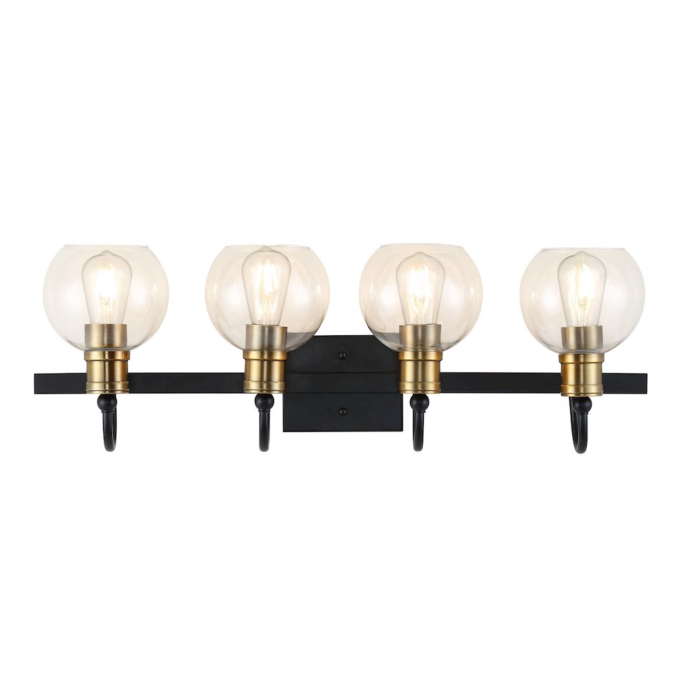 Marais Iron/Glass Rustic Vintage Led Vanity Light