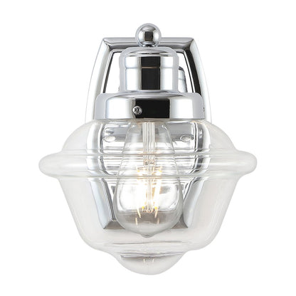 Orleans Iron/Glass Schoolhouse Led Vanity Light