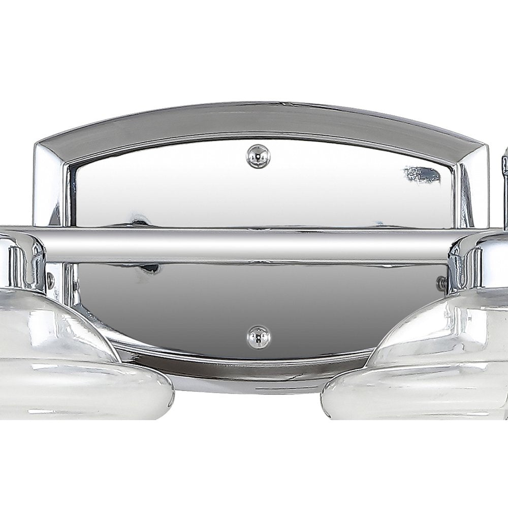 Orleans Iron/Glass Schoolhouse Led Vanity Light