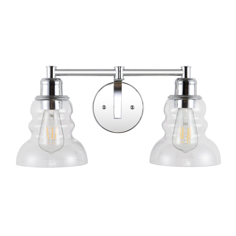 Manhattan Vintage Metal/Glass Industrial Rustic Led Vanity