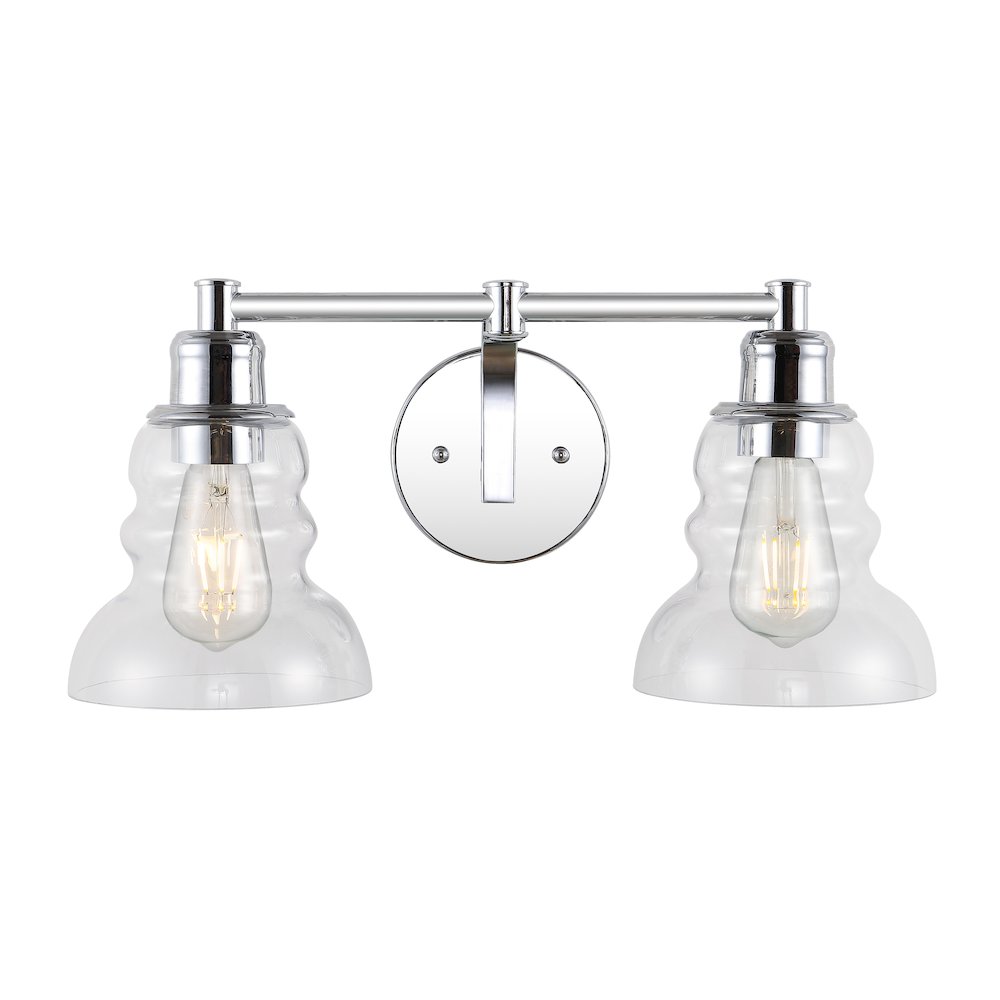Manhattan Vintage Metal/Glass Industrial Rustic Led Vanity